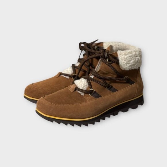 Sorel Women's Harlow Lace Cozy Boot 9 Waterproof Leather Ankle Booties Worn 2x - Picture 8 of 9
